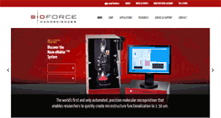 Desktop Screenshot of bioforcenano.com